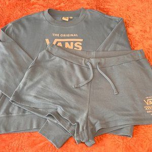 Vans Off the Wall Sweatshirt and Short Set